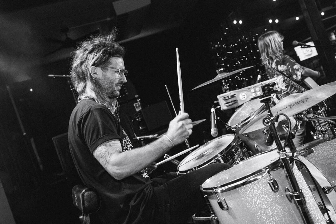 Joe Drage on Drums